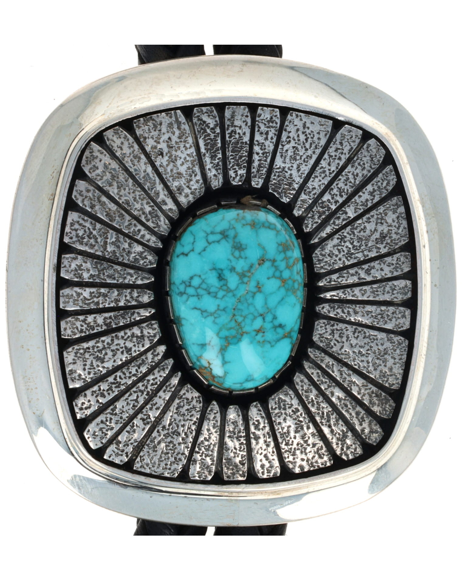 Natural Kingman Turquoise Bolo Tie