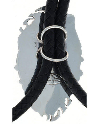High Grade Natural Fox Turquoise Bolo Tie