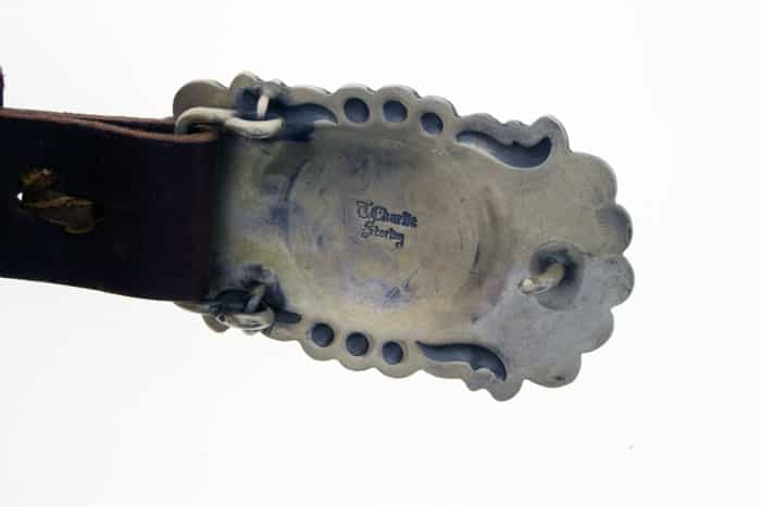 ターコイズコンチョベルト - $2,450 - CB#1003 - SilverTQ