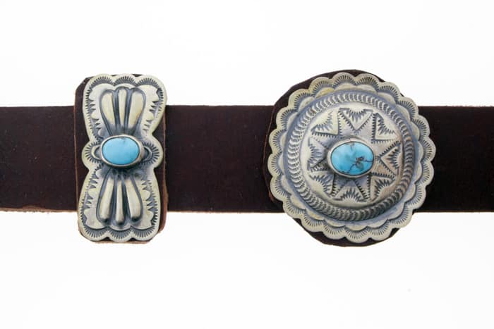 STEVENSON OVERALL CO. レザーバングル ターコイズ コンチョ STEVENSON