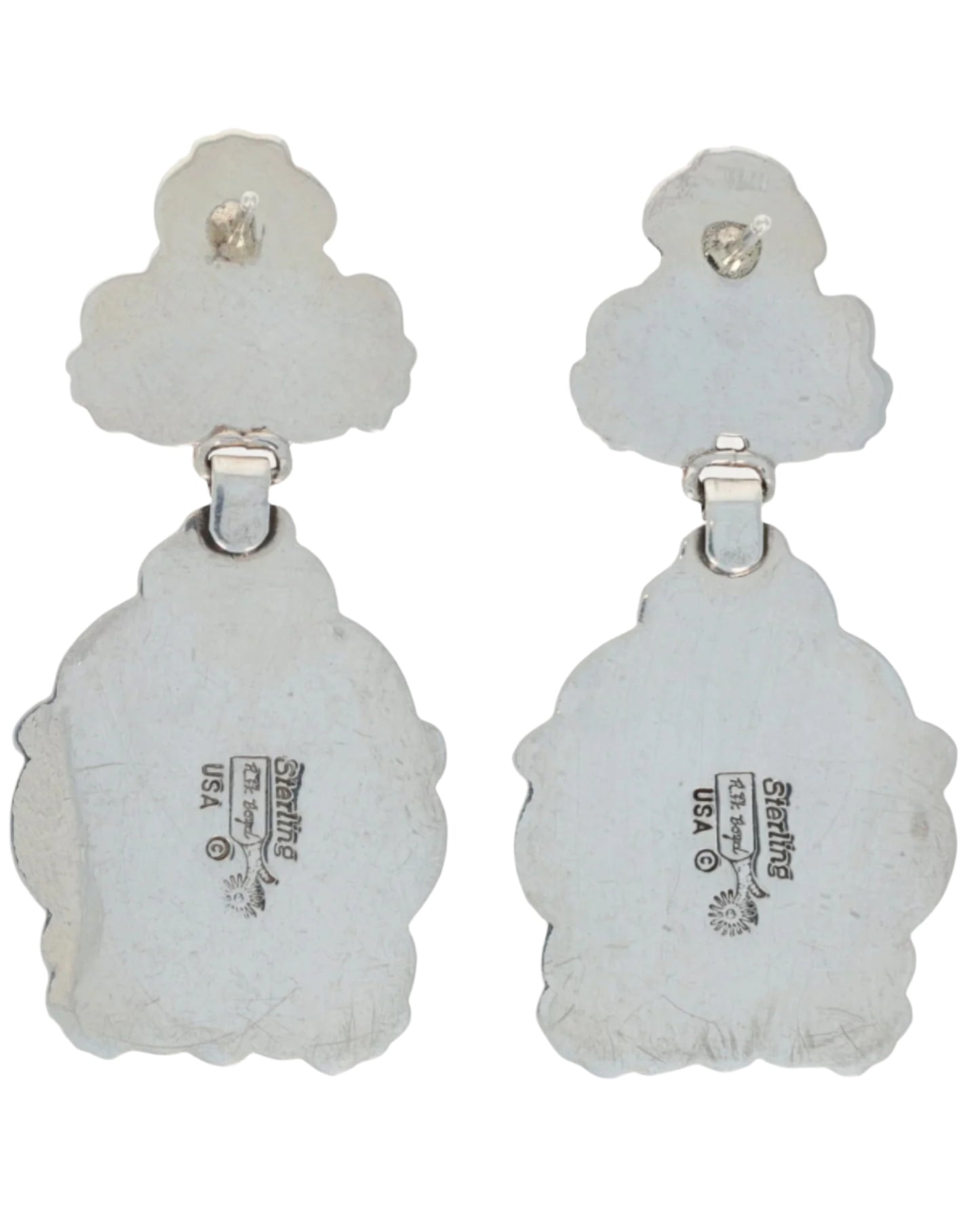 High Grade Natural #8 Turquoise Earrings