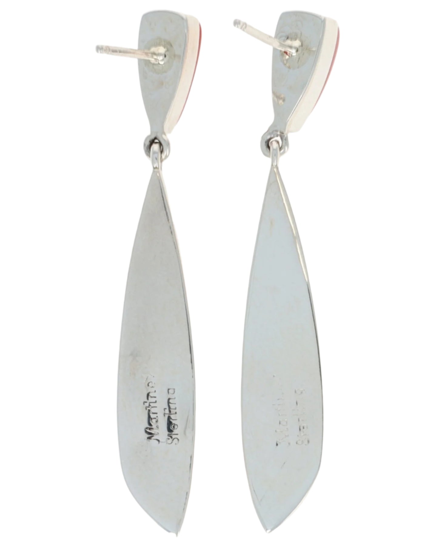 マルチカラー立体コブルストーン象嵌イヤリング