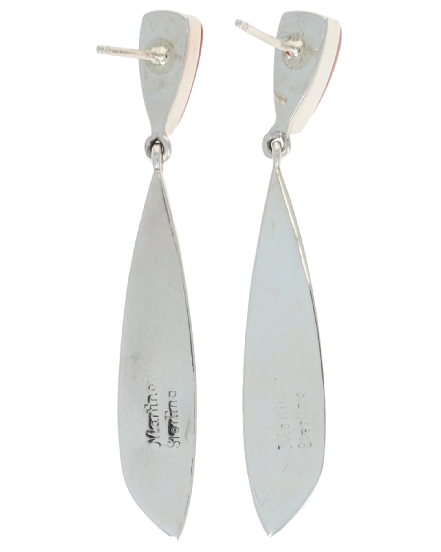 マルチカラー立体コブルストーン象嵌イヤリング