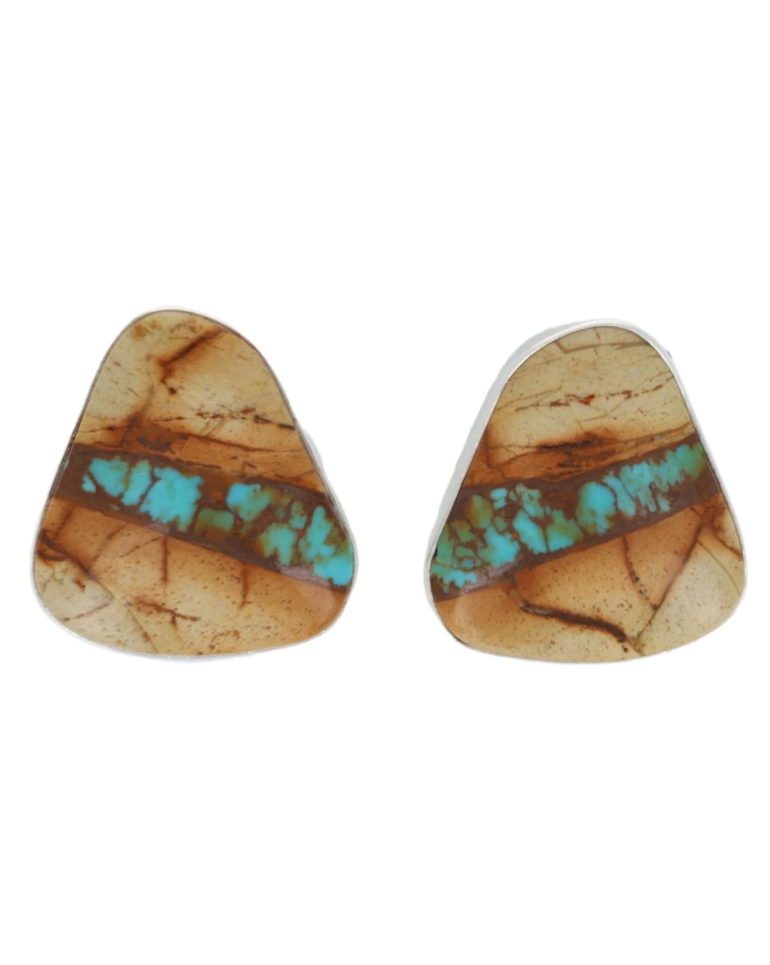 Natural Royston Ribbon Turquoise Earrings