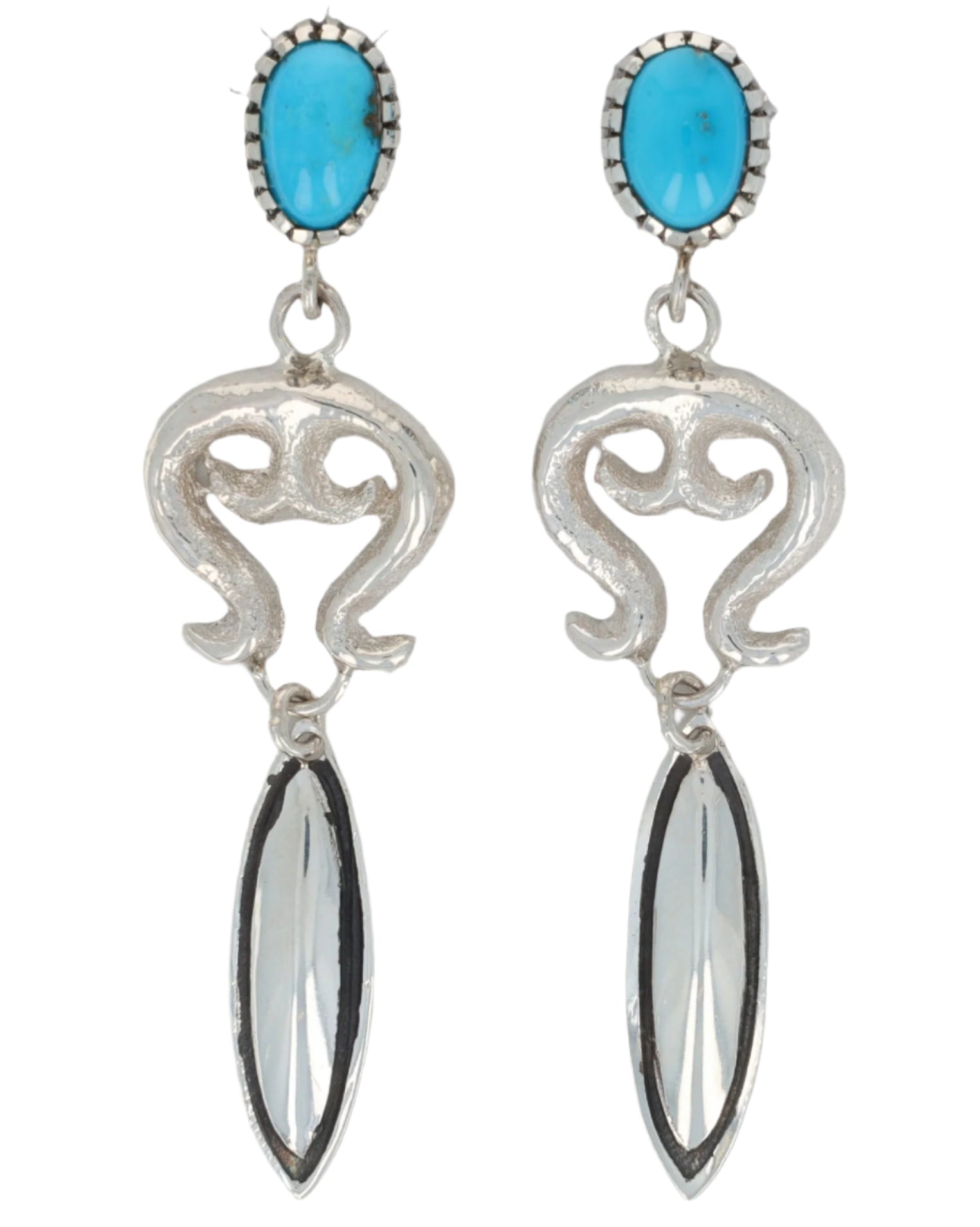 Orecchini in turchese naturale Morenci