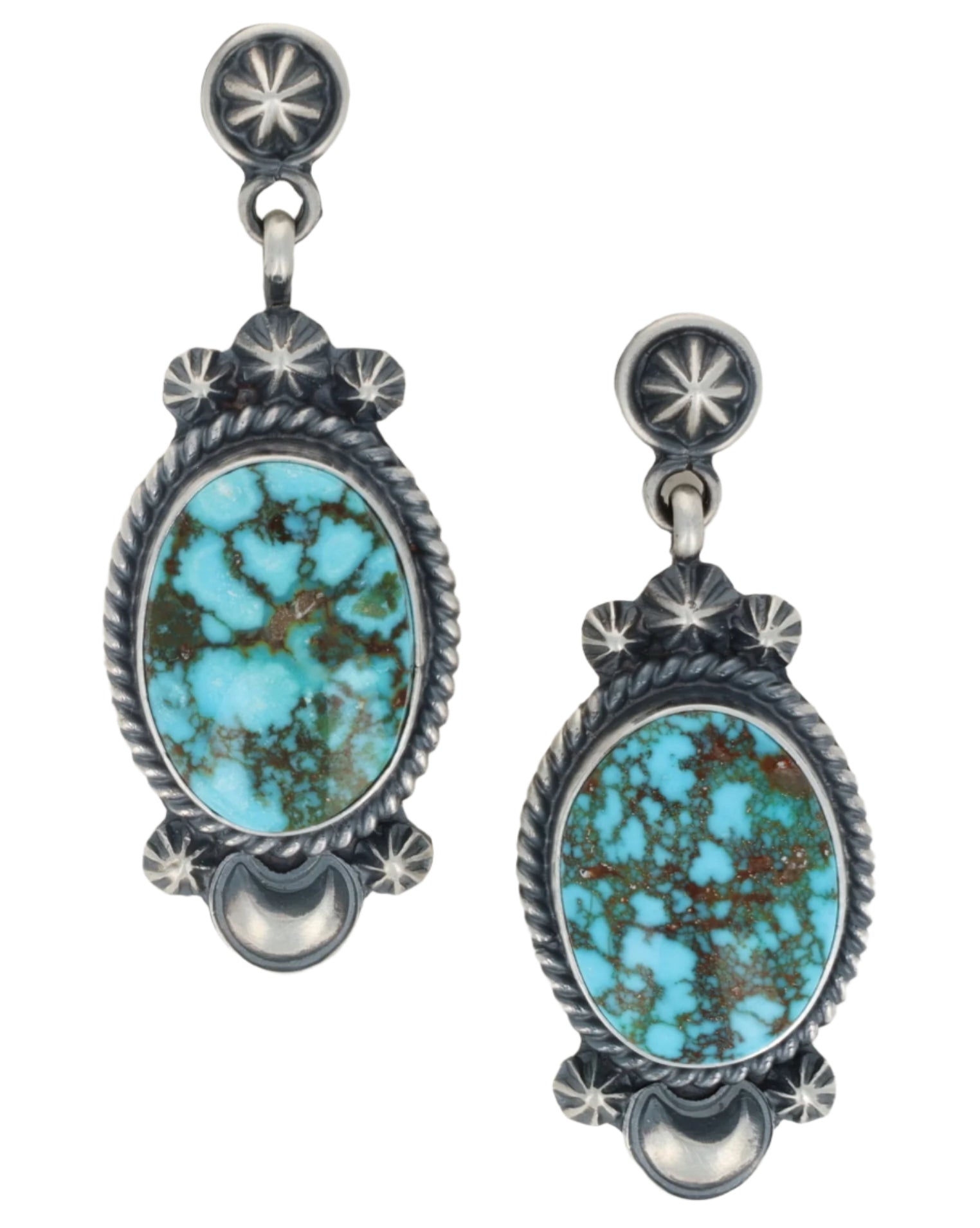 Orecchini in turchese naturale di Kingman