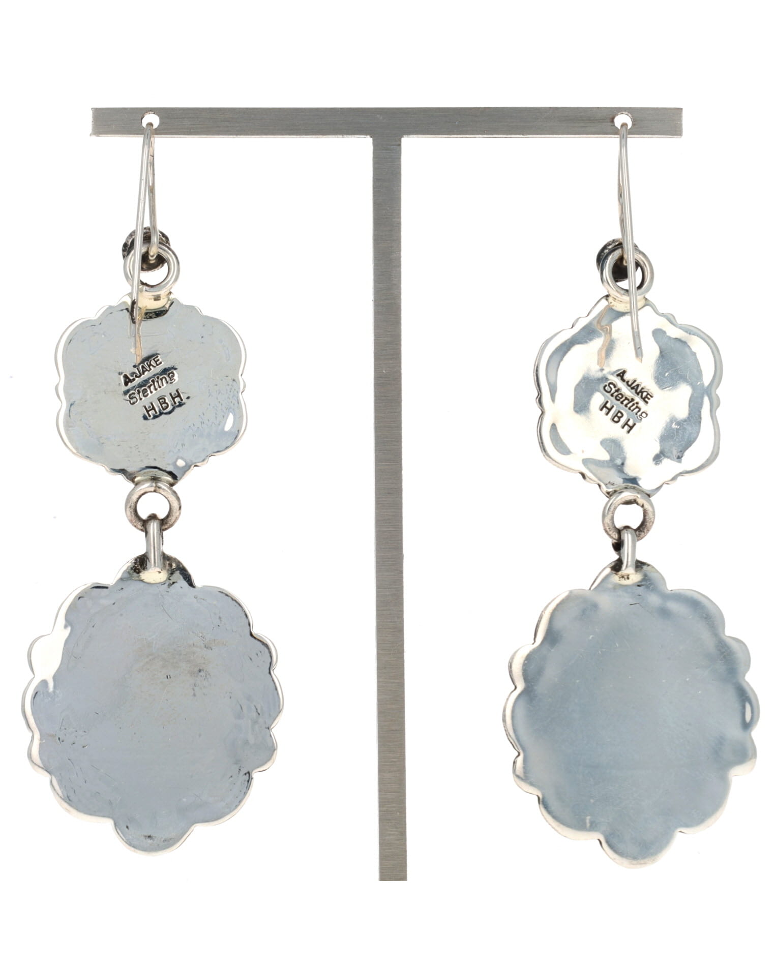 Boucles d'oreilles concho en turquoise naturelle de Kingman