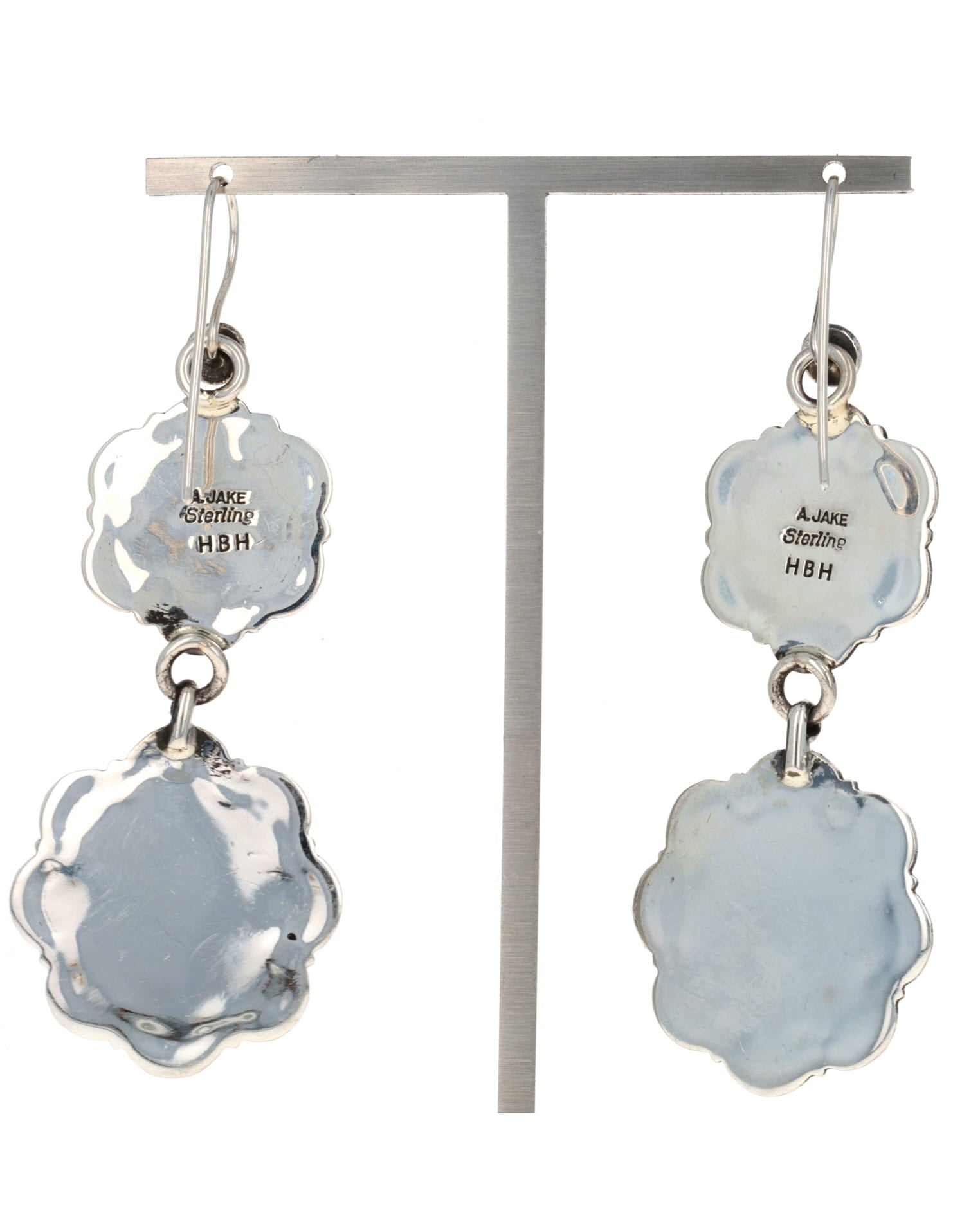 Boucles d'oreilles concho en turquoise naturelle de Kingman