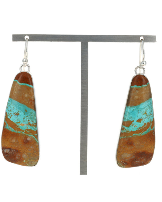 Boucles d'oreilles en turquoise naturelle Royston Ribbon