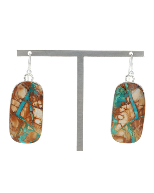 Boucles d'oreilles en turquoise naturelle Royston Ribbon