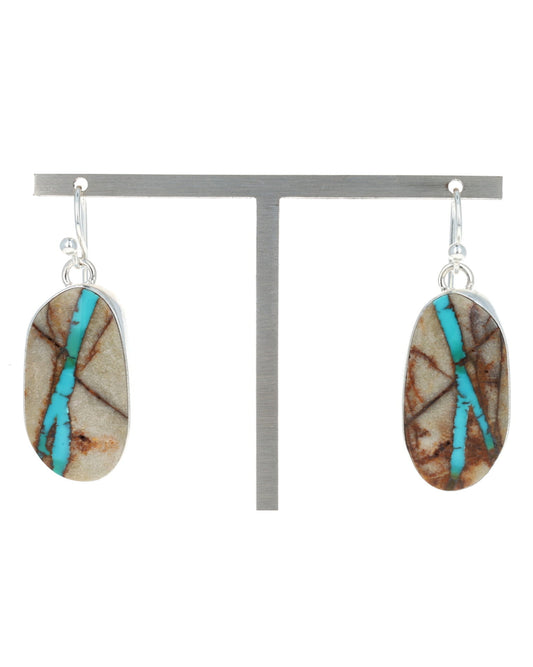 Boucles d'oreilles en turquoise naturelle Royston Ribbon