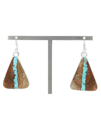 Orecchini naturali in turchese Royston Ribbon