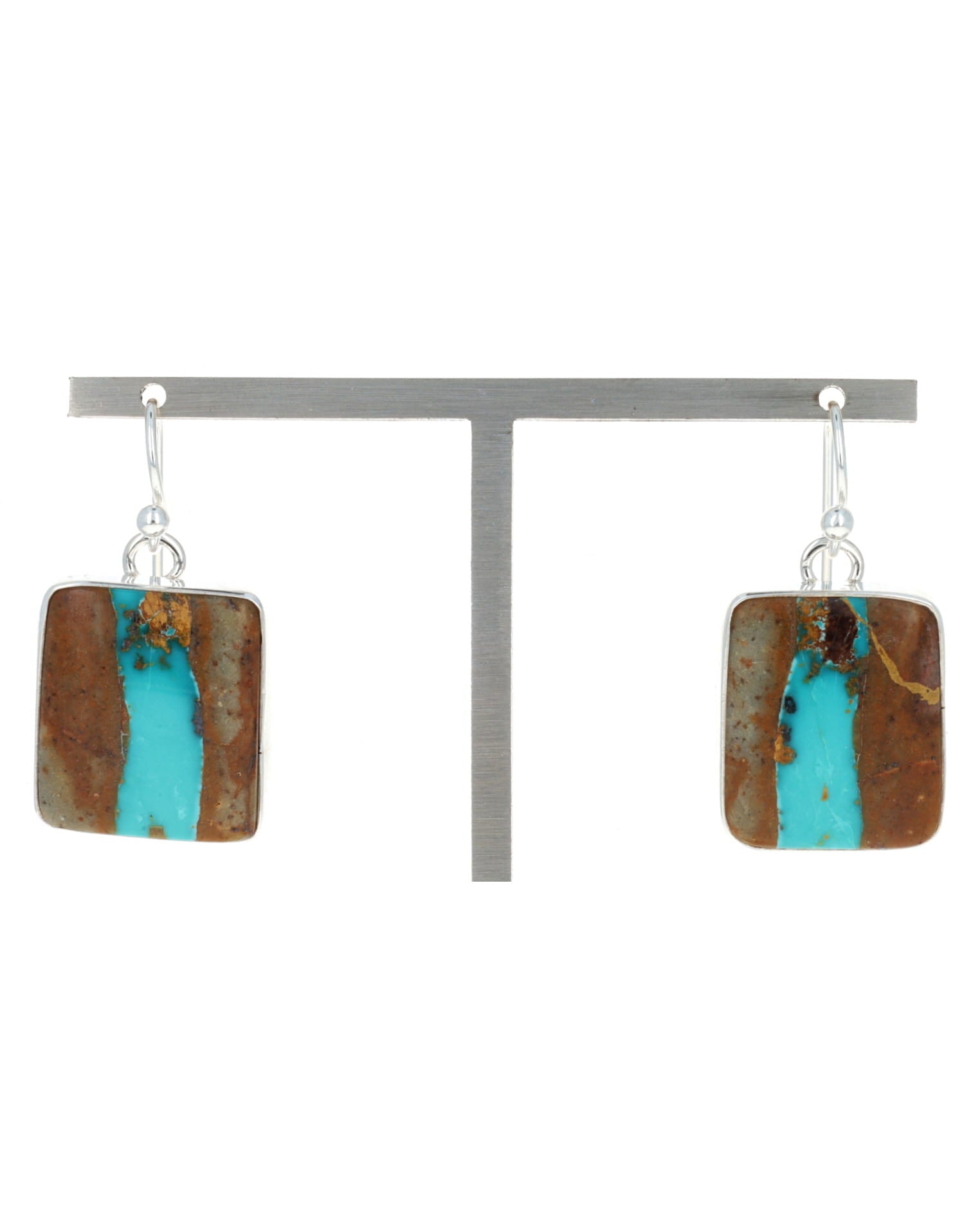 Orecchini naturali in turchese Royston Ribbon