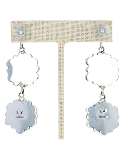 Orange Spiny Oyster Cluster Earrings