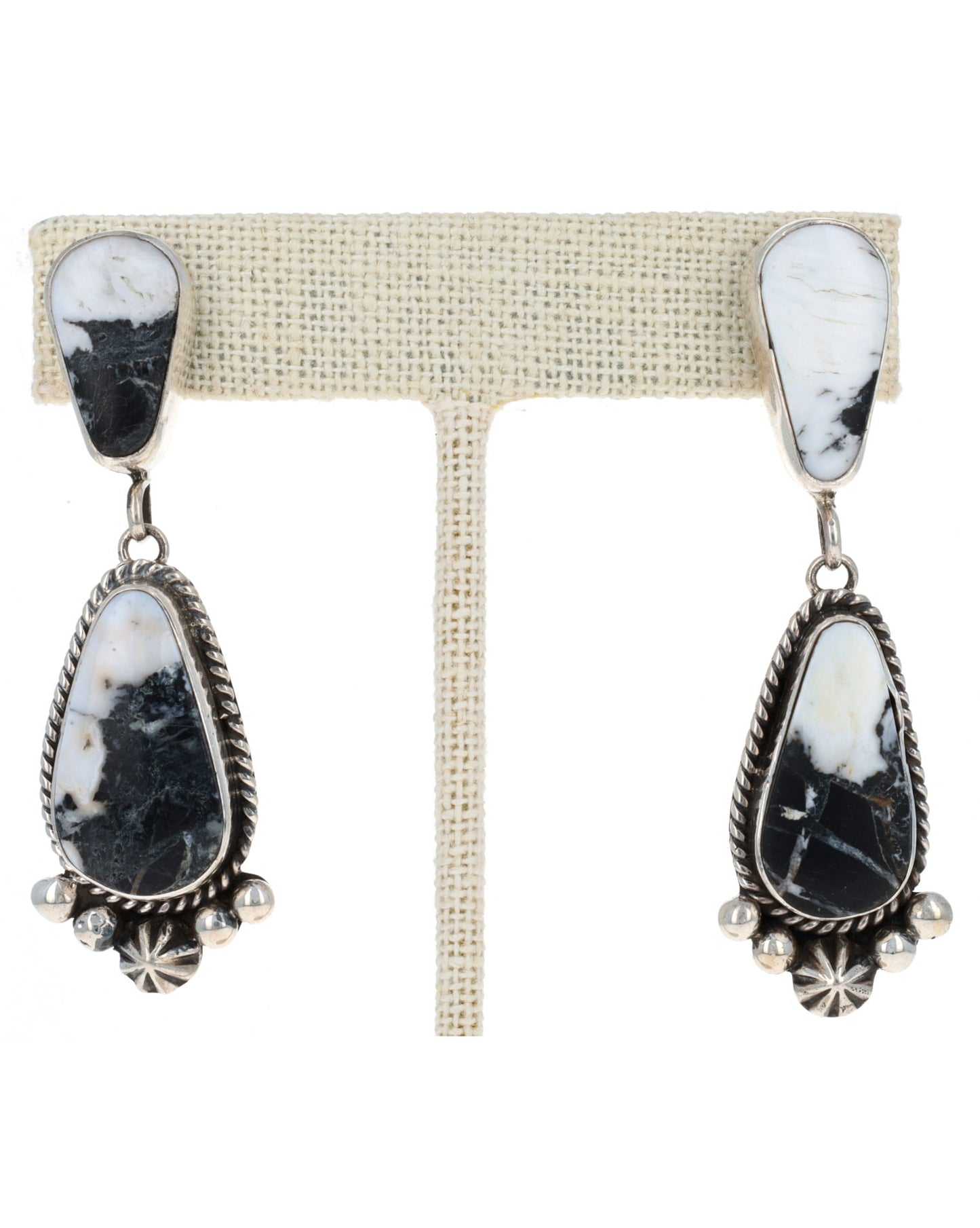 Natural White Buffalo Earrings