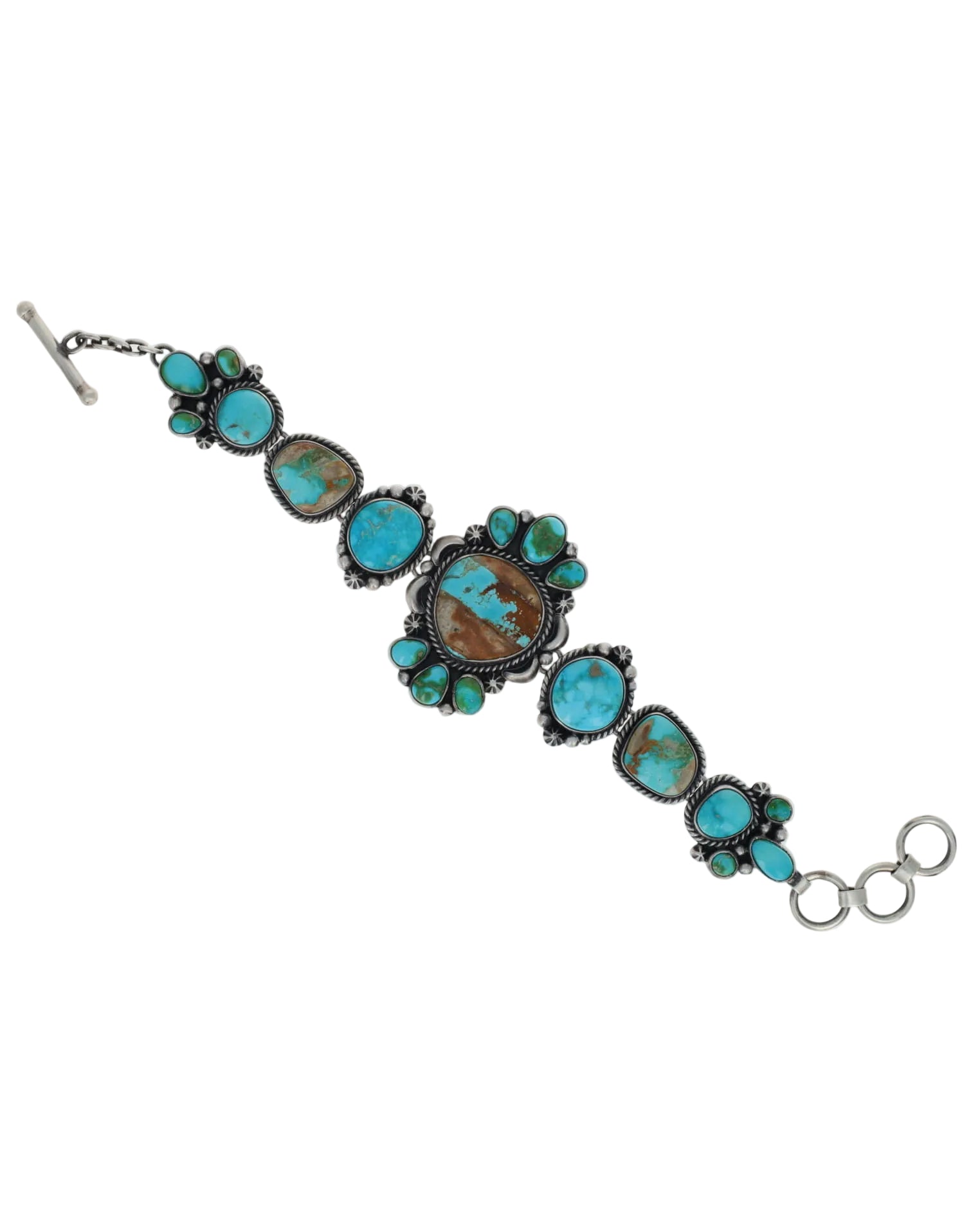 Sonoran Gold & Natural Royston Boulder Turquoise Link Bracelet