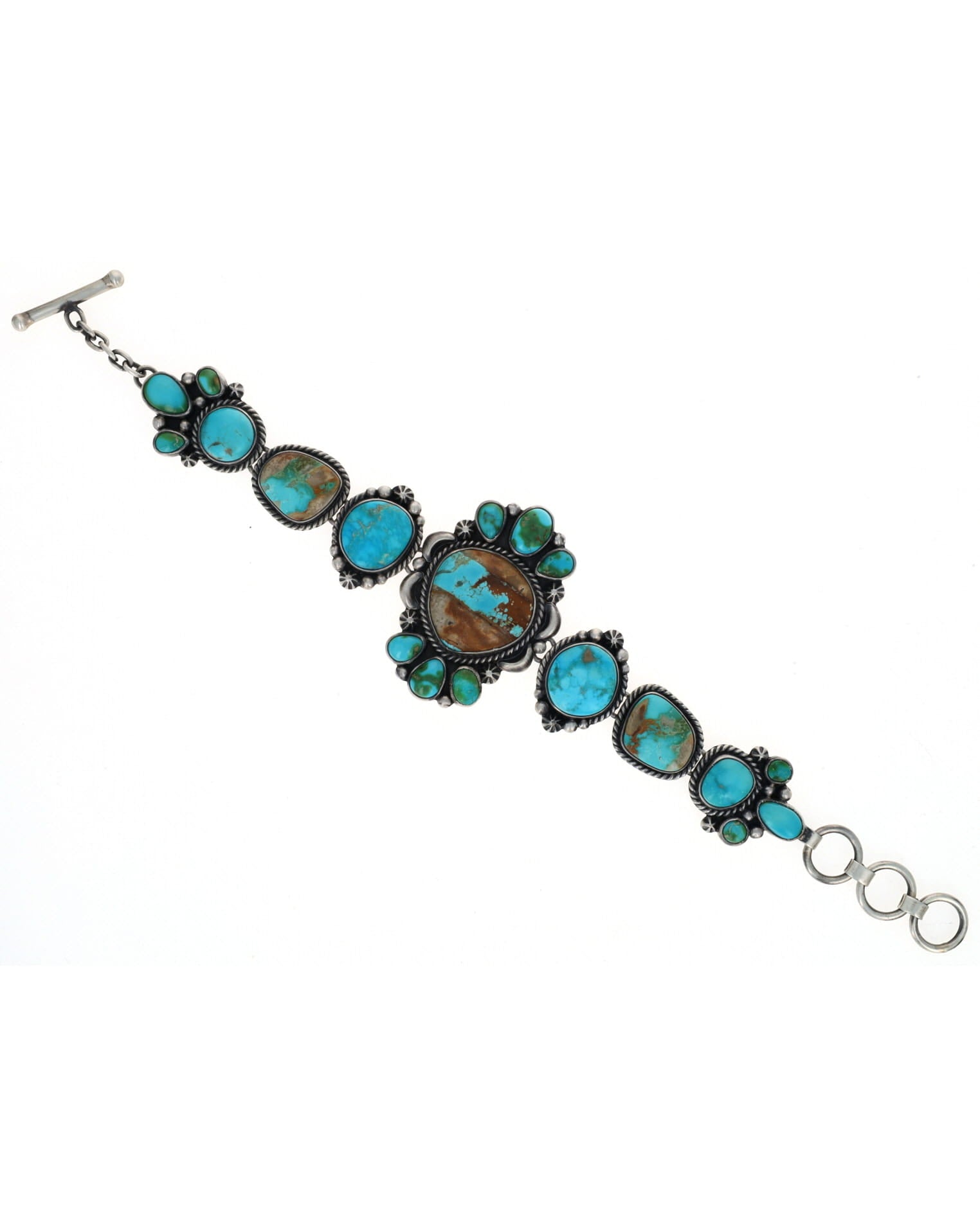 Sonoran Gold Turquoise & Natural Royston Boulder Turquoise Link Bracelet
