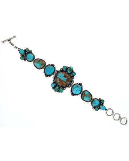Sonoran Gold Turquoise & Natural Royston Boulder Turquoise Link Bracelet