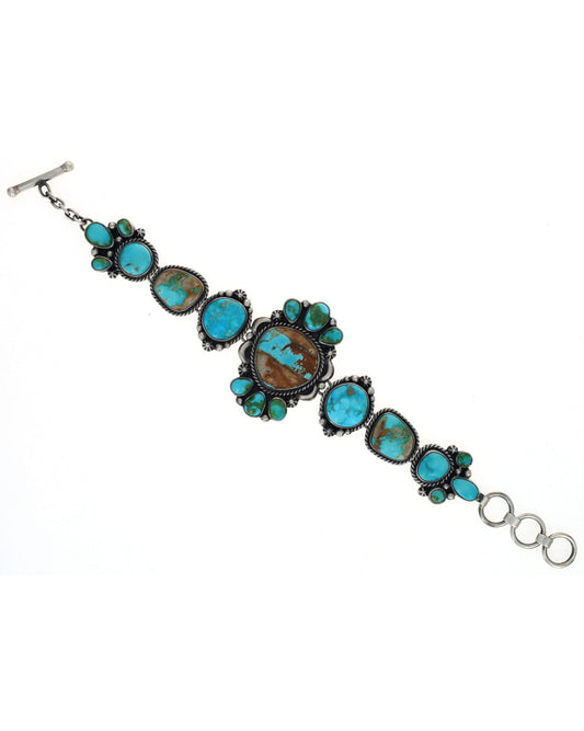 Sonoran Gold Turquoise & Natural Royston Boulder Turquoise Link Bracelet