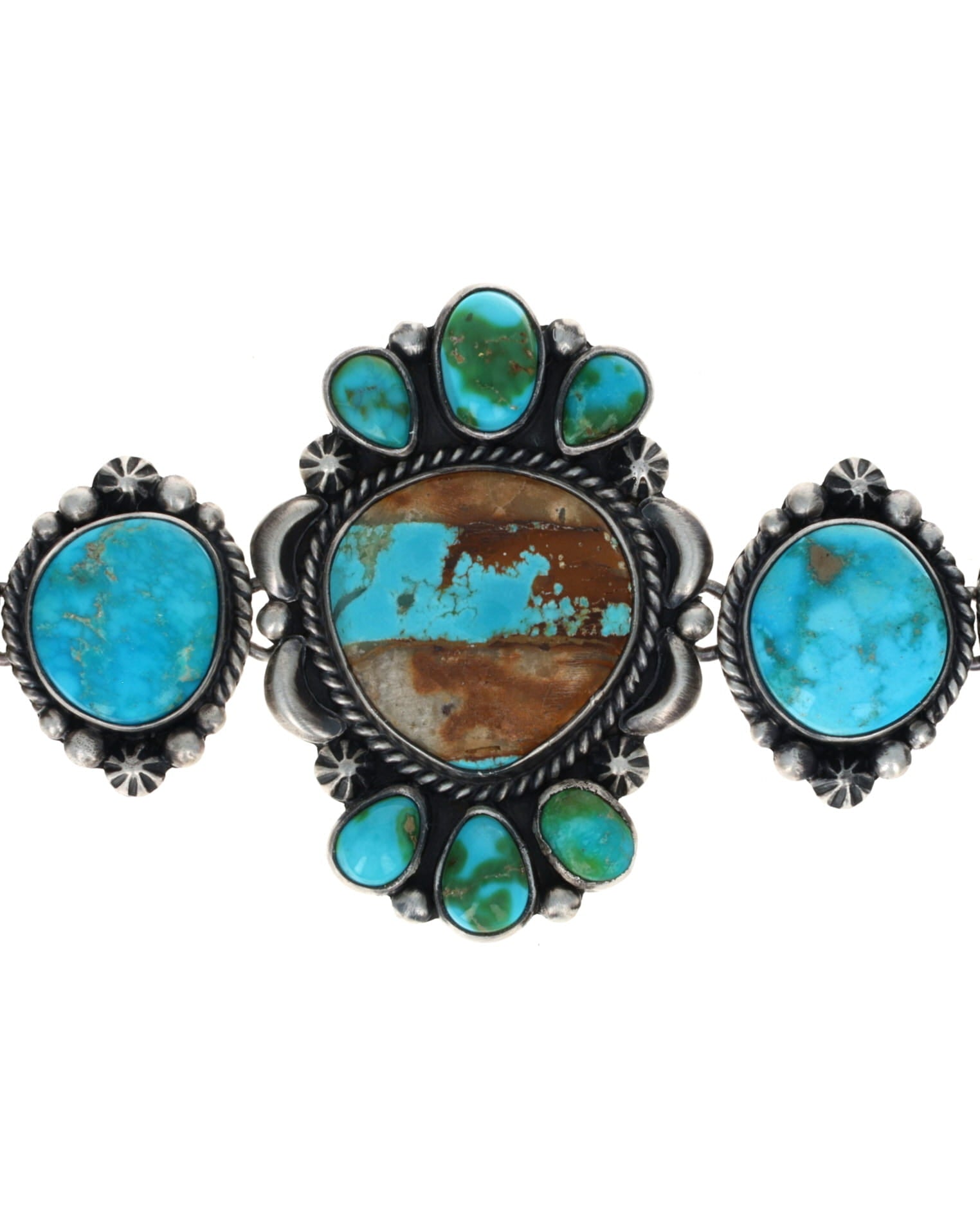 Sonoran Gold & Natural Royston Boulder Turquoise Link Bracelet