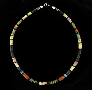 Collana Heishi Multi-Colore Graduata