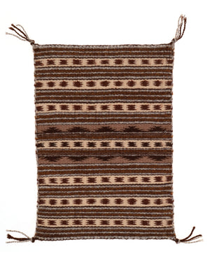 Tapis Navajo miniature en cristal tissé à la main