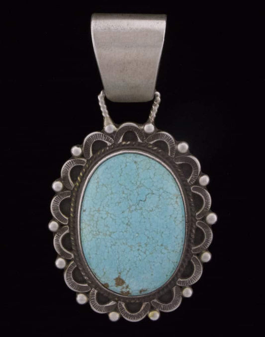 Natural #8 Turquoise Pendant
