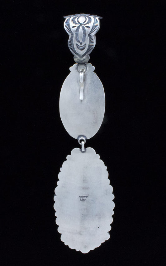 天然ターコイズダブルスタックペンダント