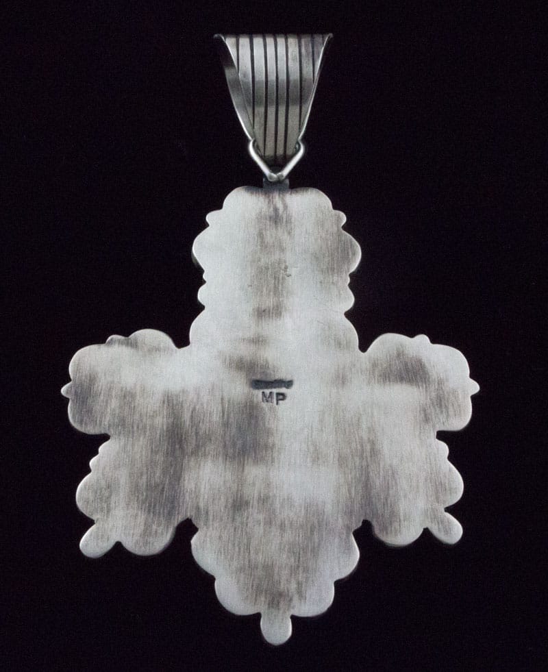 Pendentif en turquoise Sonoran Rose à 7 pierres