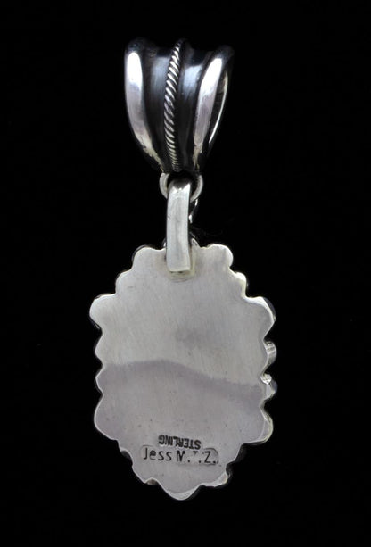 Natural Kingman Water Web Turquoise Pendant