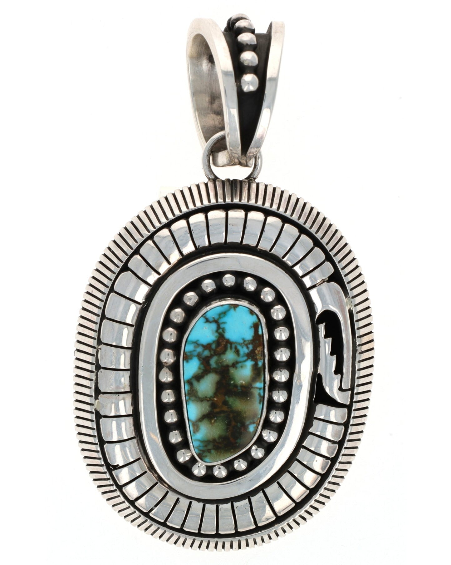 Pendente a scatola ombra in turchese naturale di Kingman