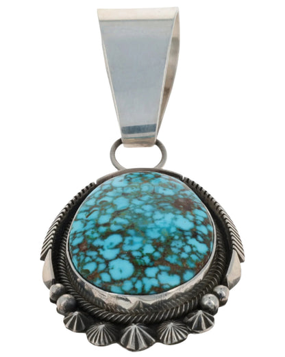 Natürlicher Kingman Türkis Web Shadowbox Anhänger