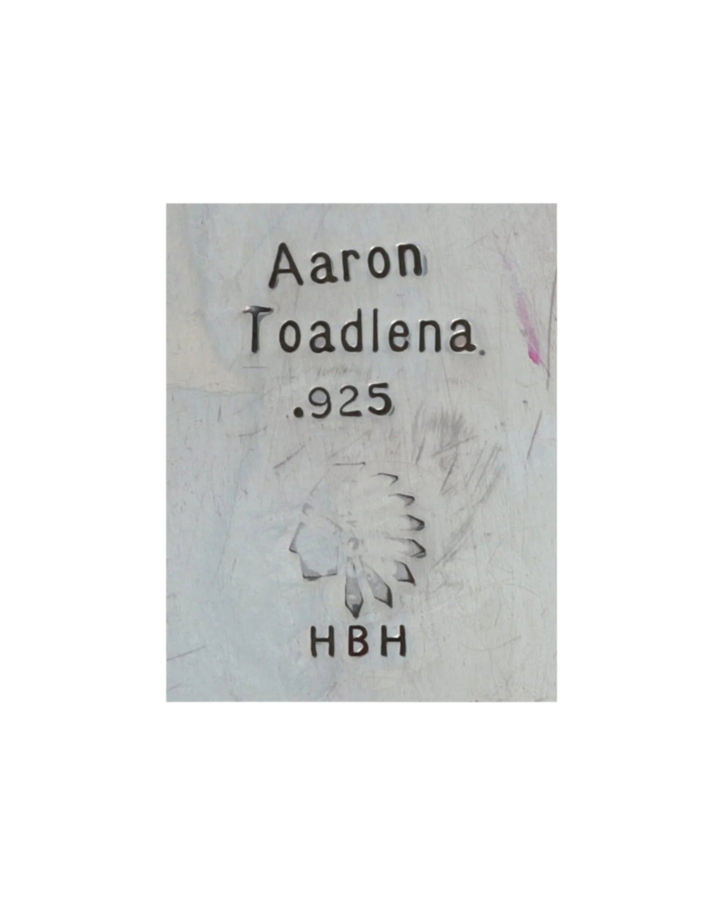 Natürlicher Kingman Türkis Web Shadowbox Anhänger