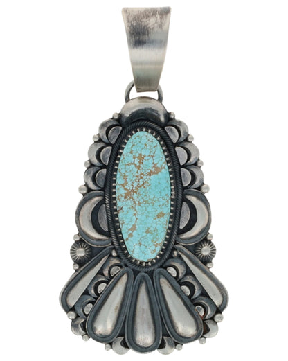 Natürlicher #8 Türkis Anhänger