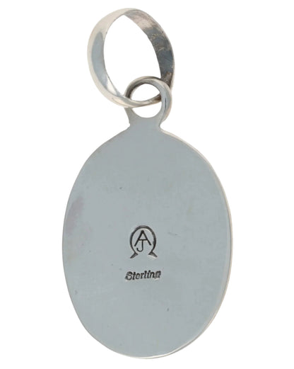 High Grade Natural Mediterranean Coral Shadowbox Pendant