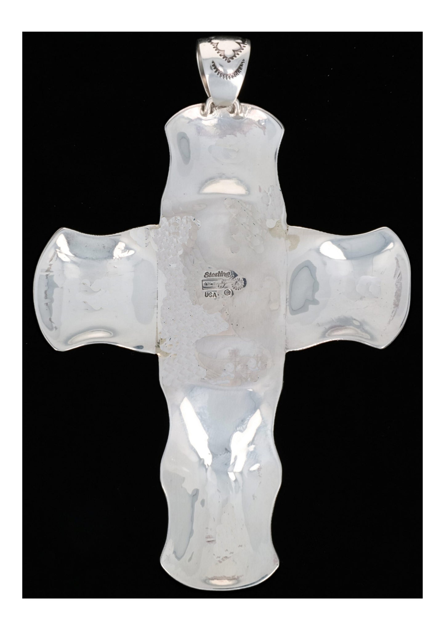 Natural King's Manassa Turquoise Cross Pendant