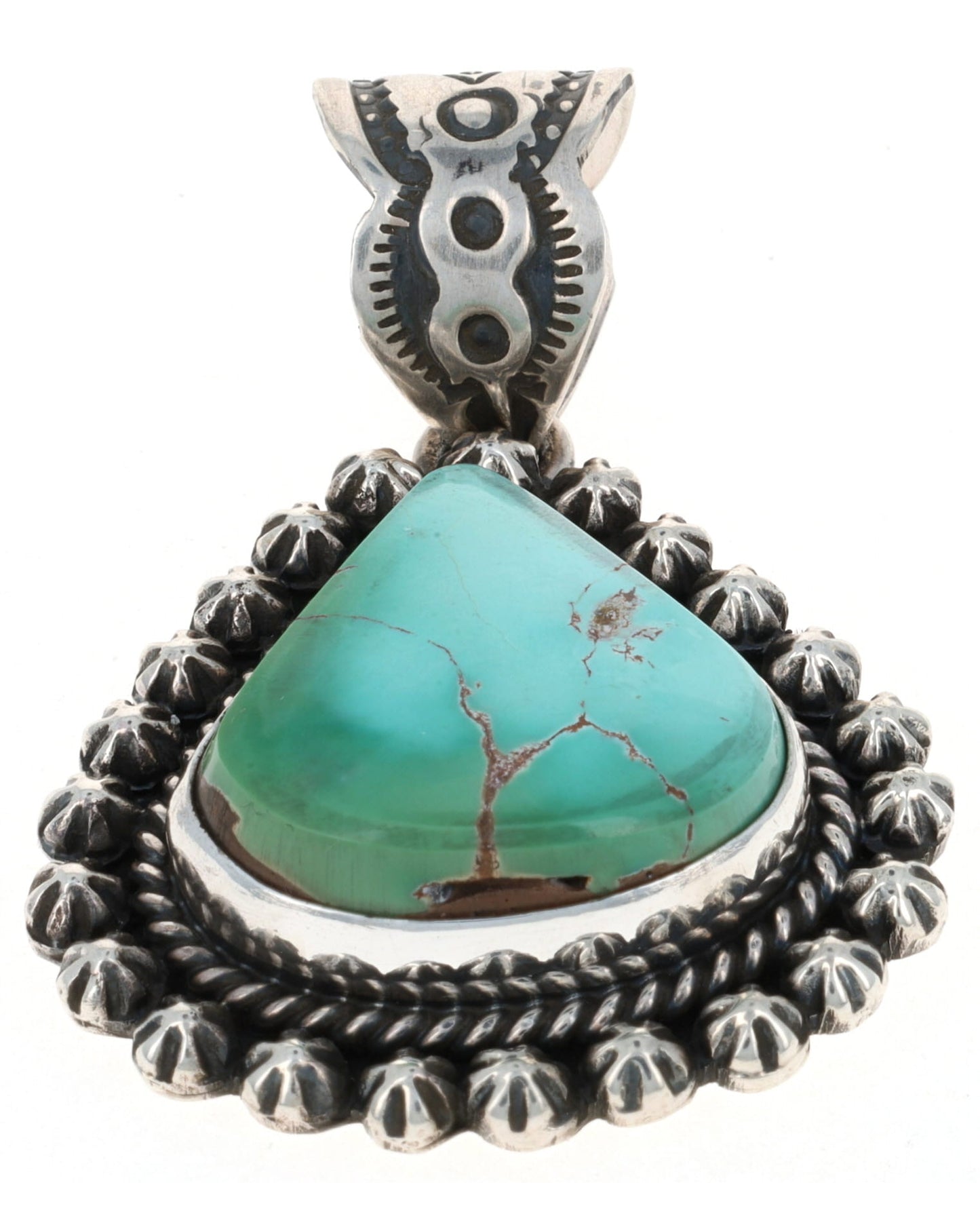 Natural Royston Turquoise Pendant