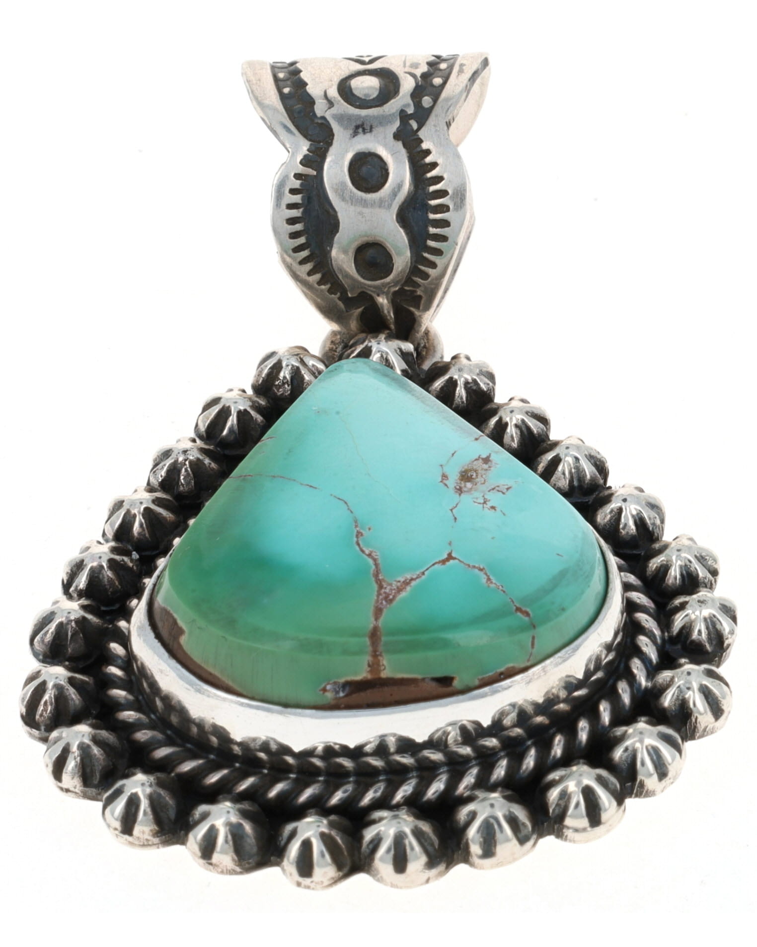 Natural Royston Turquoise Pendant
