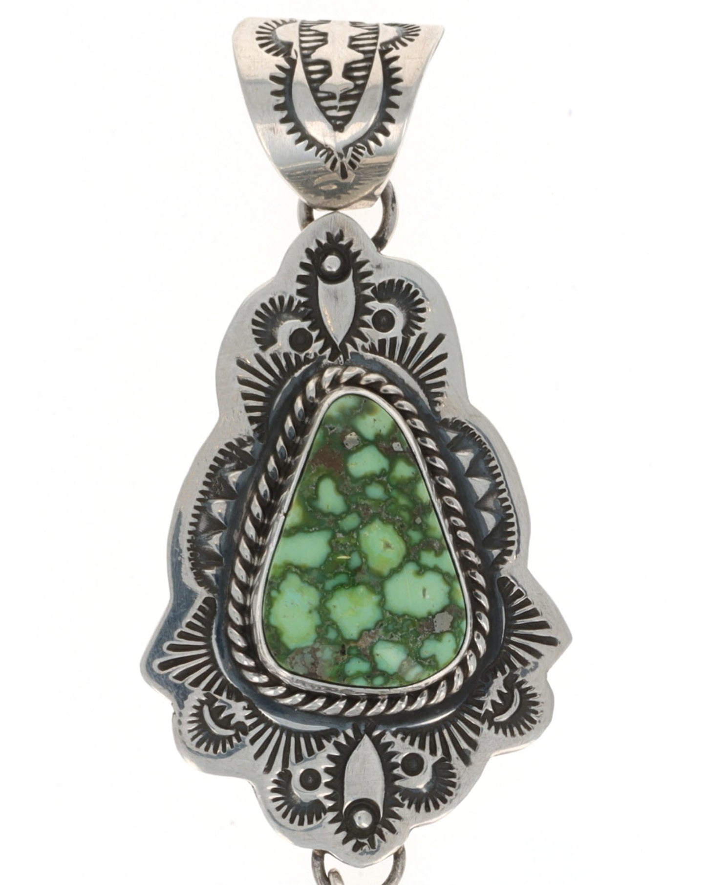 Natürlicher Sonoran Gold Türkis Anhänger mit Feder-Anhänger