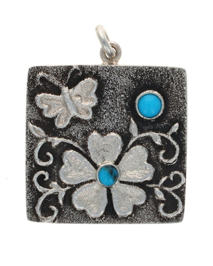 Flower & Butterfly Pendant