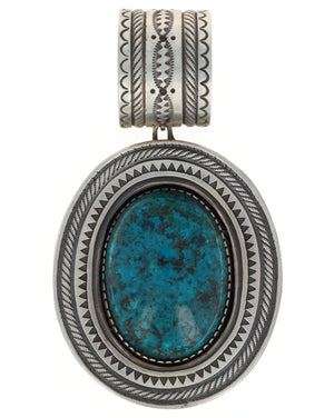 High Grade Natural Chrysocolla Pendant