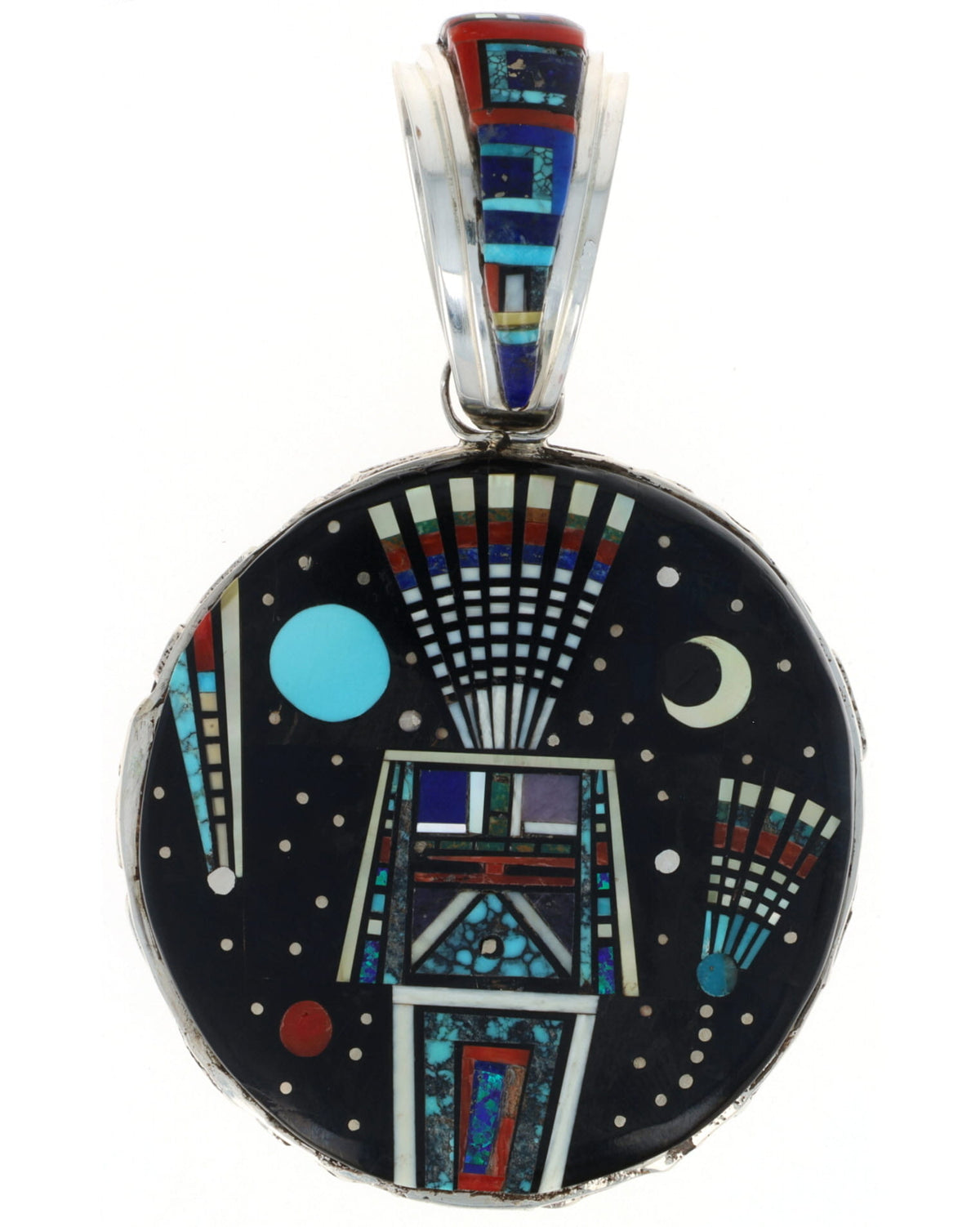Two-Sided Micro Inlay Pendant