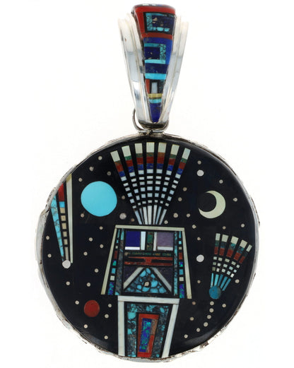 Two-Sided Micro Inlay Pendant