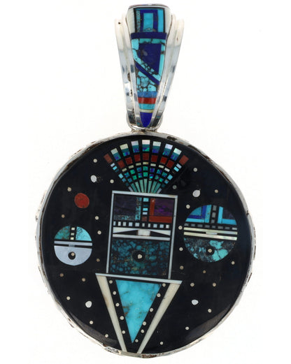 Two-Sided Micro Inlay Pendant