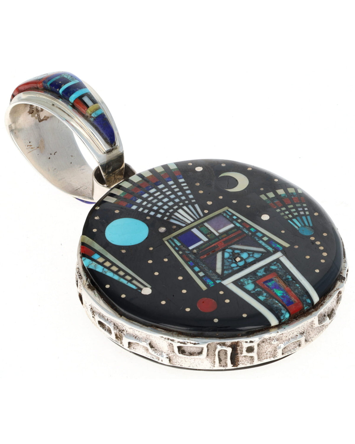 Two-Sided Micro Inlay Pendant