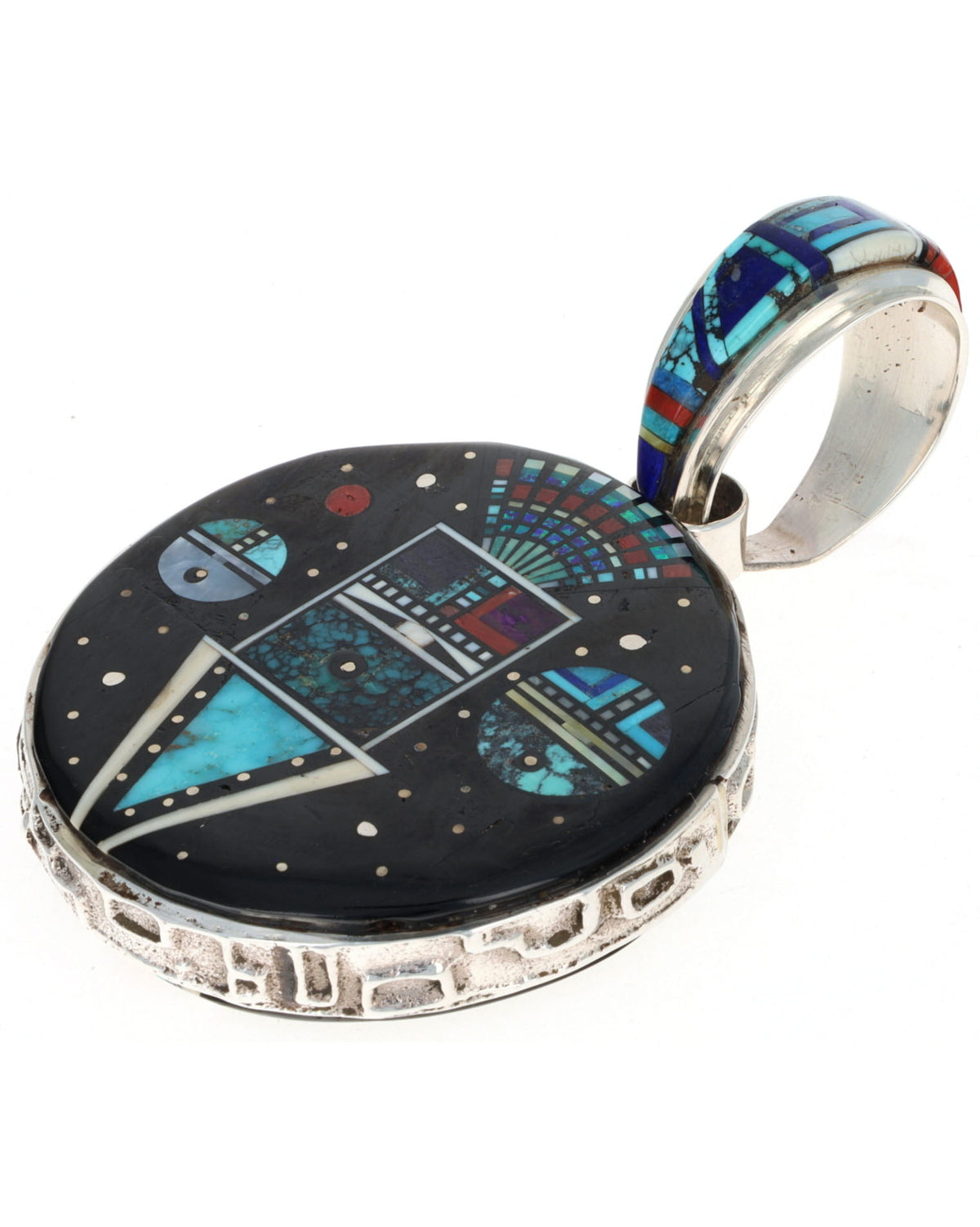 Two-Sided Micro Inlay Pendant