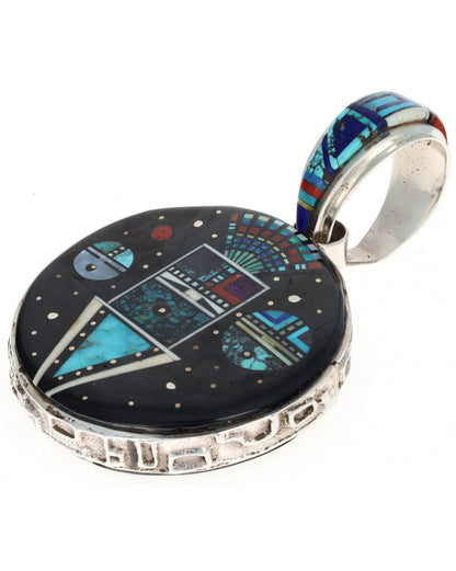 Two-Sided Micro Inlay Pendant
