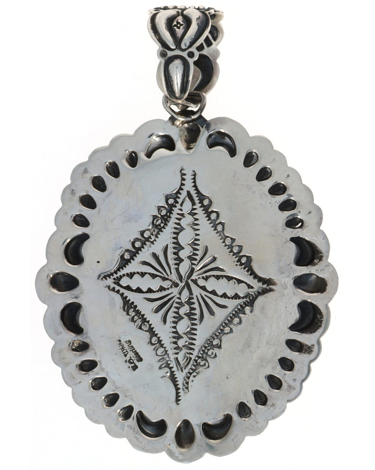 Natural Kingman Water Web Turquoise Pendant