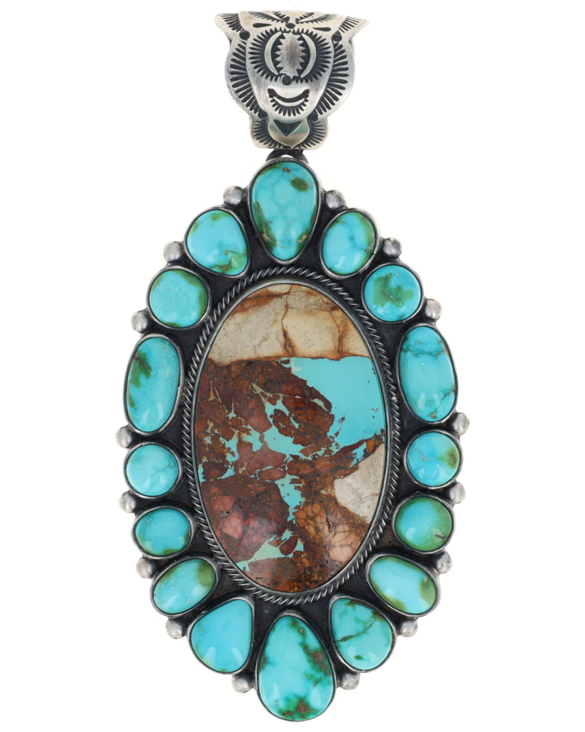 Turquoise Cluster Pendant