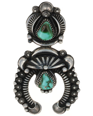 Natural Royston Turquoise Naja Pendant